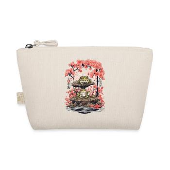 Frog Streetwear Aesthetic Vintage Design - Organic Pouch - nature - Front