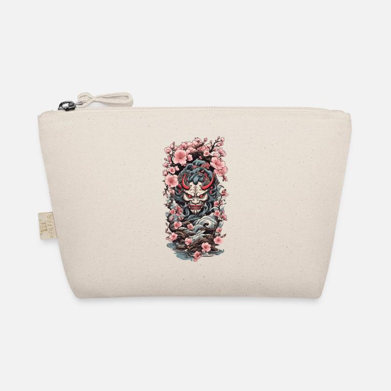 Kirschblüten Yokai Oni Ukiyo-E Ästhetik Japan - Bio-Täschchen - Natur