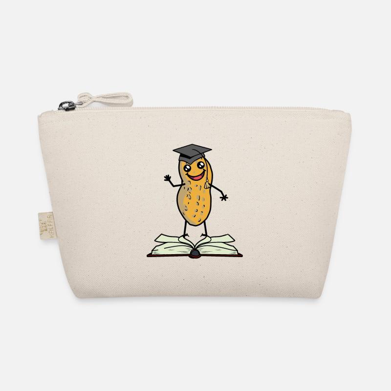 Peanut scholar student learn book teacher nut Organic Pouch