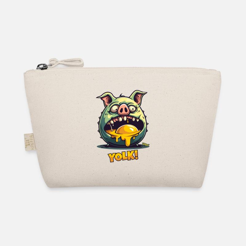 Zombie pig devours egg yolk Organic Pouch