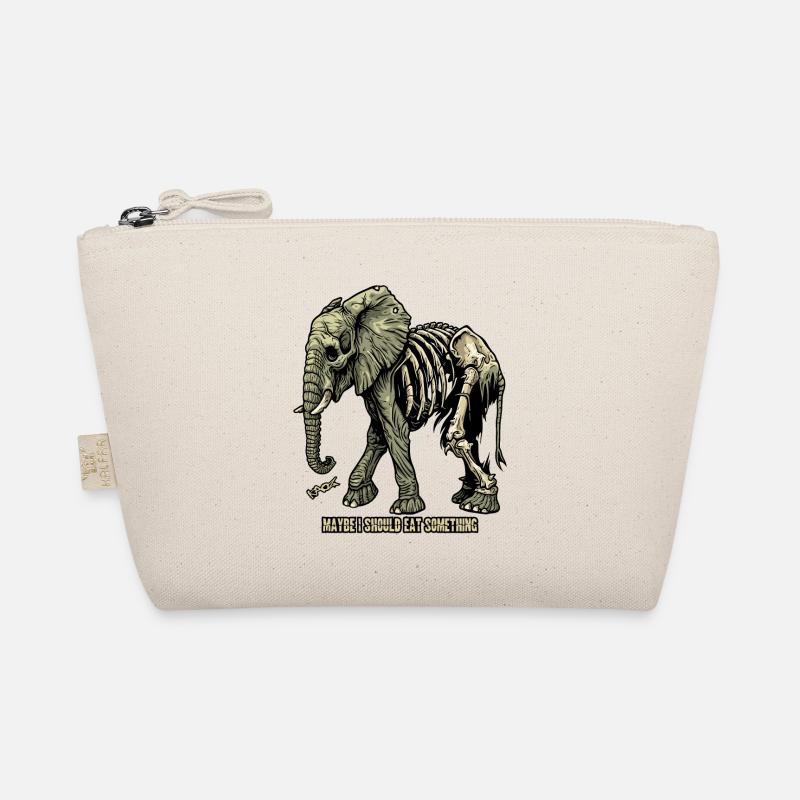 Wandering Hungry Skeleton Zombie Elephant Organic Pouch
