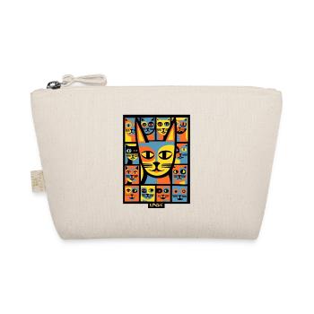 Colorful Pop Art Chaos Kitten Cats - Organic Pouch - nature - Front