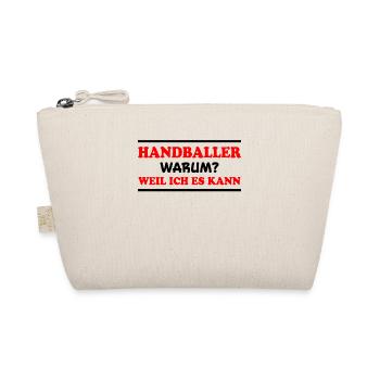 Handball Spruch Sport Lustiges Handballer Geschenk - Bio-Täschchen - Natur - Vorne