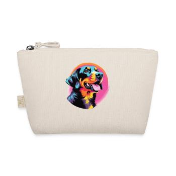 Watercolor Colorful Entlebucher Mountain Dog - Organic Pouch - nature - Front