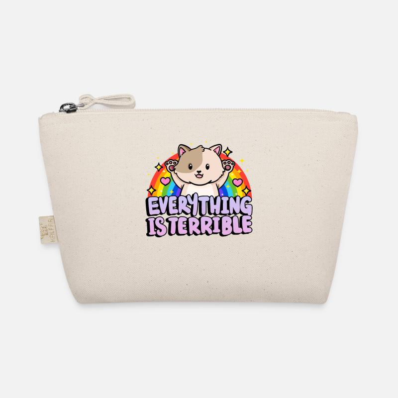 Everything is horrible sarcasm rainbow Organic Pouch