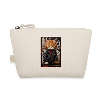 Style d’art de rue : Chat punk japonais - Trousse biologique - nature - Devant