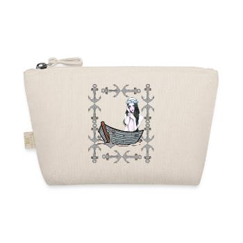 Maritime Boat Anchor Girl Sailor Boats Sea Lake - Organic Pouch - nature - Front
