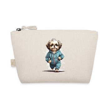 Shih Tzu Dog Streetwear Jogging Aesthetic Look - Organic Pouch - nature - Front