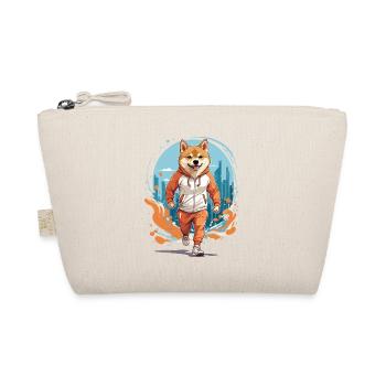 Shiba Dog Streetwear Jogging Aesthetic Fitness - Organic Pouch - nature - Front