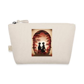 Japanese Art Illustration Painting - Organic Pouch - nature - Front