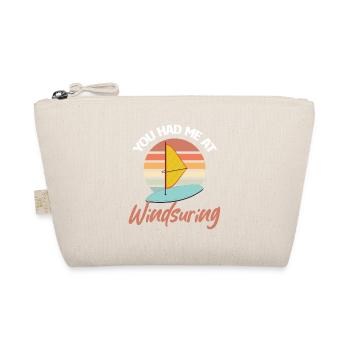 Du Hattest Mich Beim Windsurfen Lustiges - Bio-Täschchen - Natur - Vorne