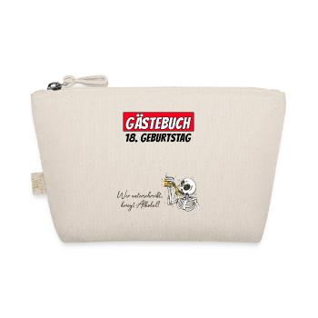 18th Birthday Guestbook Signatures Alcohol - Organic Pouch - nature - Front