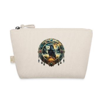 Mystical Raven, Emblem, Symbolism, Magic, Fantasy - Organic Pouch - nature - Front