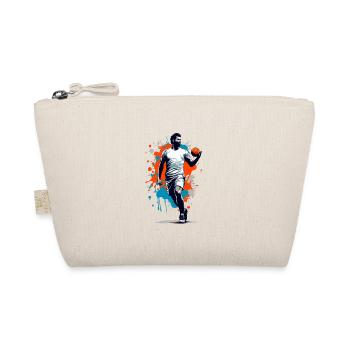 Handball Player Streetwear Iconic Style Design - Organic Pouch - nature - Front