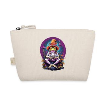 Frog Psychedelic Art Forest Mushrooms Music Festival - Organic Pouch - nature - Front