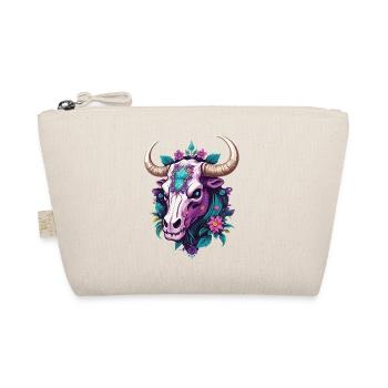 Bull Skull Spiritual Mandala Dream Catcher - Organic Pouch - nature - Front