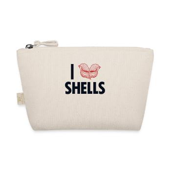 Ich liebe Shells Shell Bag Hunter Seashell - Bio-Täschchen - Natur - Vorne