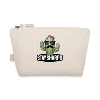 Stilvolle Kaktus-Schnurrbart-Sonnenbrille Stay Sharp Art - Bio-Täschchen - Natur - Vorne