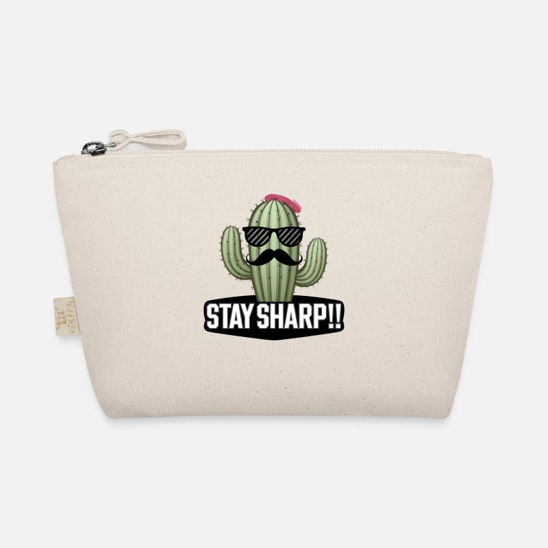 Stilvolle Kaktus-Schnurrbart-Sonnenbrille Stay Sharp Art Bio-Täschchen