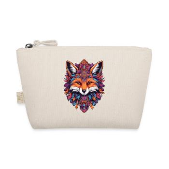 Spiritual Mandala Fox Dream Catcher Design - Organic Pouch - nature - Front