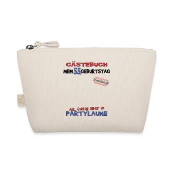 55th Birthday Man and Woman Guestbook - Organic Pouch - nature - Front