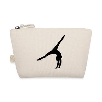Wheelstroke Handstand Ballerina Design Gift - Organic Pouch - nature - Front