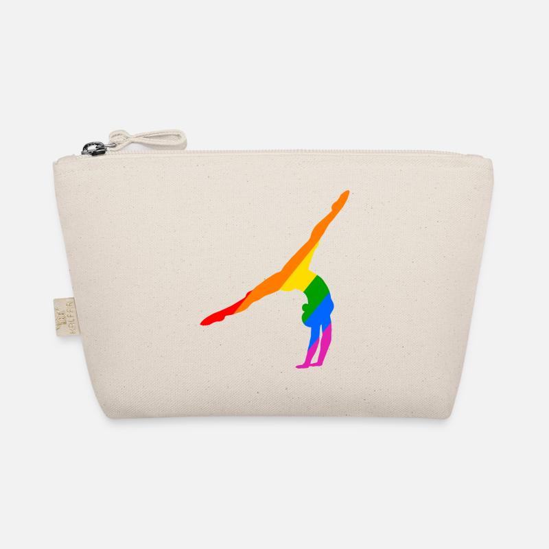 Handstand im Regenbogen - Bio-Täschchen - Natur