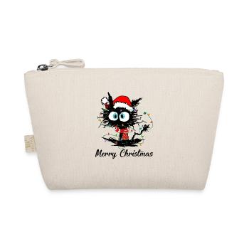 Joyeux Noël Chat Noir - Trousse biologique - nature - Devant