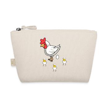 Poule de Pâques poussin bébé oeufs coquille d’oeuf volaille - Trousse biologique - nature - Devant