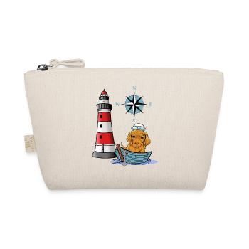 Chien des Maritimes Rose des vents boussole phare marin - Trousse biologique - nature - Devant