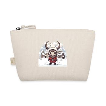 Krampus T Demonic Santa Claus Kawaii Krampus - Organic Pouch - nature - Front
