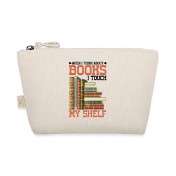 When I Think About Books, I Touch My Shelf 5 - Organic Pouch - nature - Front