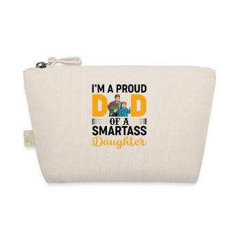 Je suis fier d’être papa d’une fille intelligente - Trousse biologique - nature - Devant