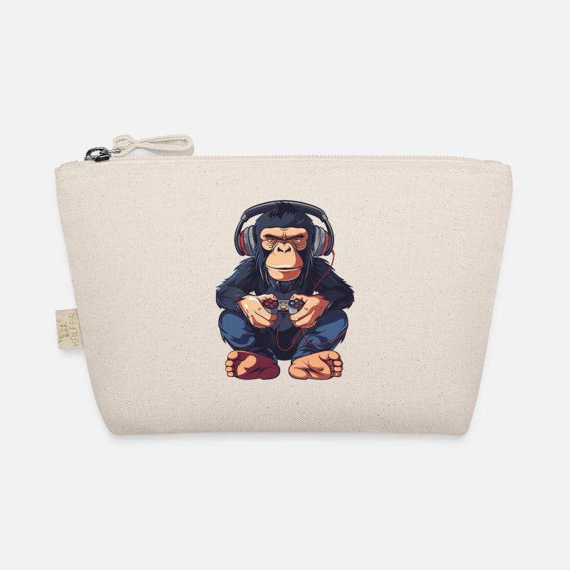 Chimpanzee Video Game Organic Pouch