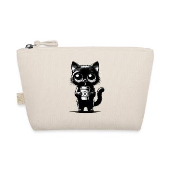 Jolie tasse à café chat noir – Chibi Kawaii - Trousse biologique - nature - Devant