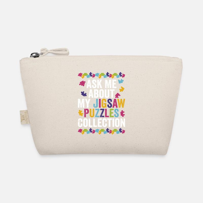 Ask Me About My Jigsaw Puzzles Collection Solving Organic Pouch