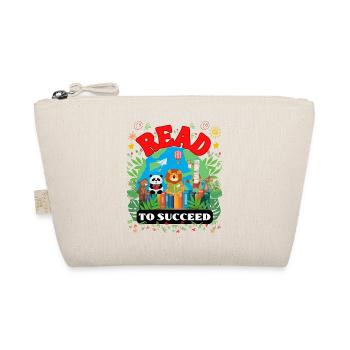 Read to Succeed - Kids Teachers Gift Idea - Organic Pouch - nature - Front