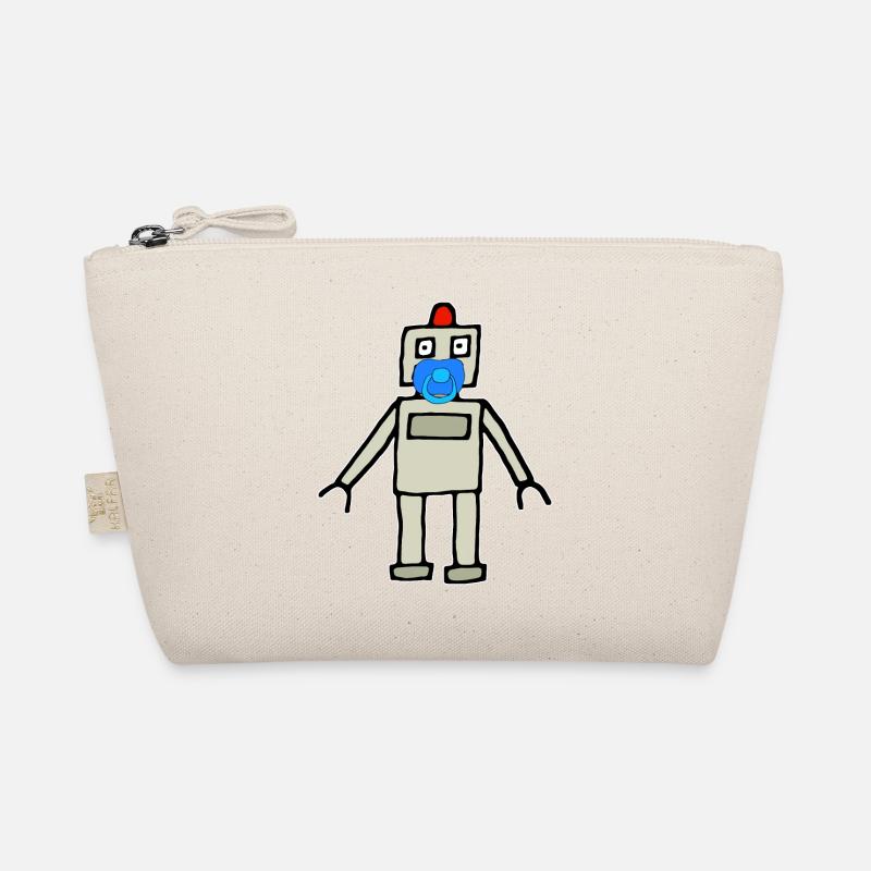 Baby robot with pacifier Organic Pouch