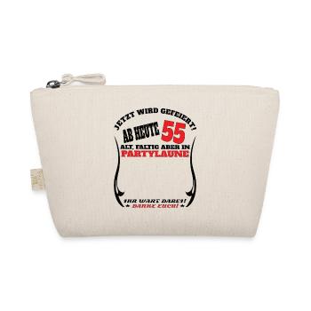 55th Birthday Man and Woman Guestbook - Organic Pouch - nature - Front