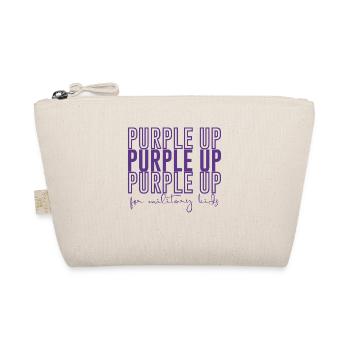 Purple Up For Military Kids Month Military Child - Organic Pouch - nature - Front