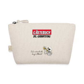 20th Birthday Guestbook Signatures Alcohol - Organic Pouch - nature - Front