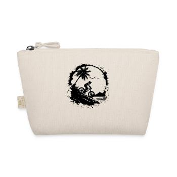 Mountain Biking Sketch - Organic Pouch - nature - Front