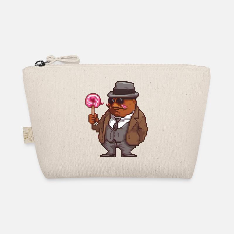 Eleganter Pixel Gentleman Bio-Täschchen