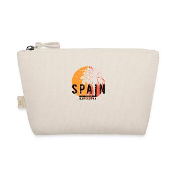 Artistic Barcelona Spain Cool Palm Tree Vacation - Organic Pouch - nature - Front