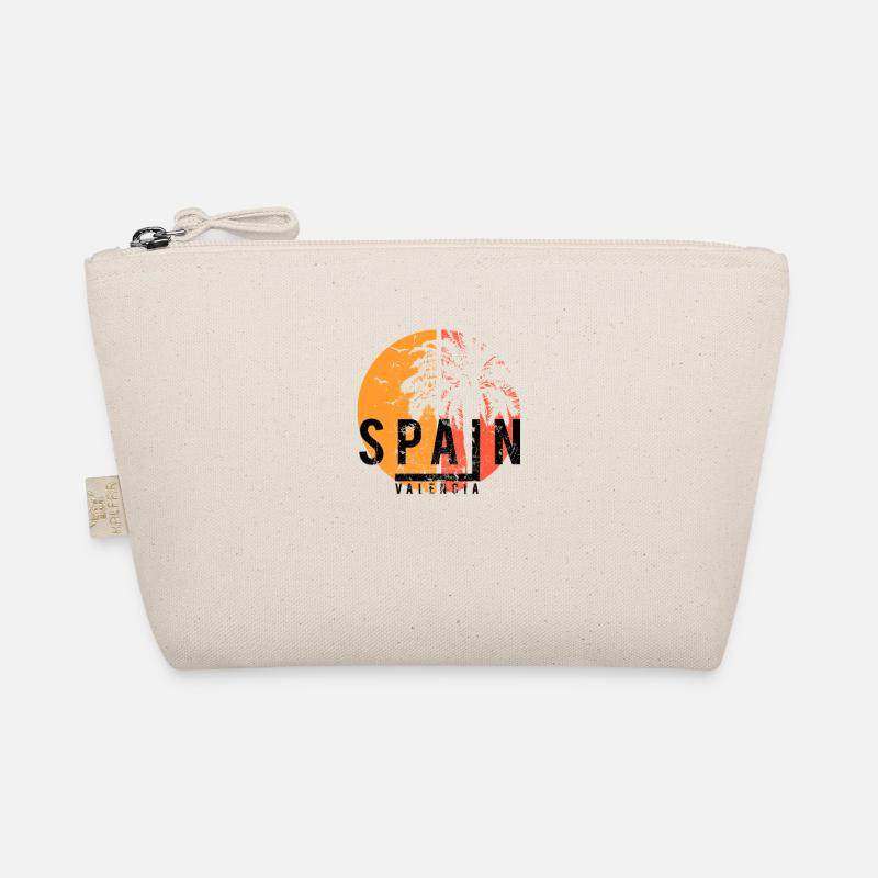 Kunstvolles Valencia Spanien Cooler Palmenurlaub - Bio-Täschchen - Natur