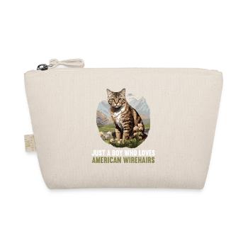 Cat Cats American Wirehair - Organic Pouch - nature - Front