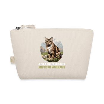 Cat Cats American Wirehair - Organic Pouch - nature - Front