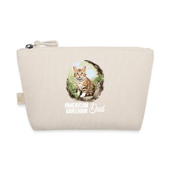 Cat Cats American Wirehair - Organic Pouch - nature - Front
