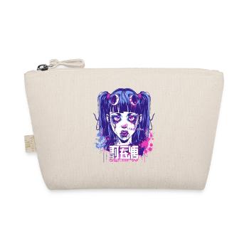 Punk Style Pink Blue Anime Grunge Girl - Organic Pouch - nature - Front