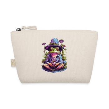 Frog Psychedelic Art Forest Mushrooms Music Festival - Organic Pouch - nature - Front